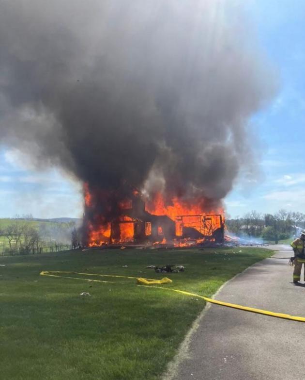 Wind-driven fire destroys Maryland home, causing $1.5M in damages