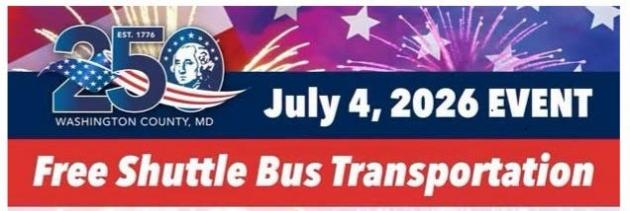Free shuttle to link Hagerstown with 250th celebration site