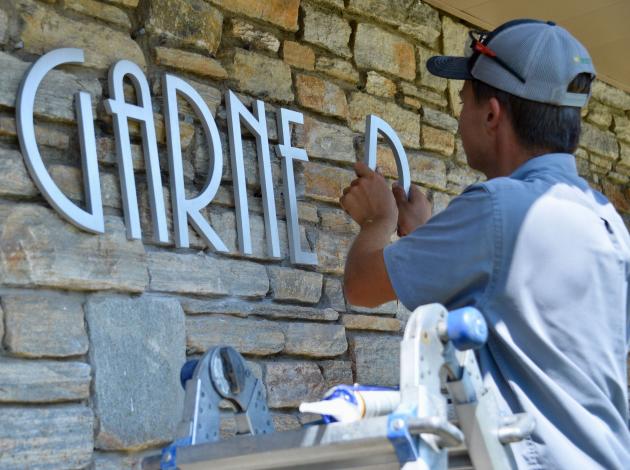 Renamed Garner Elementary in Hagerstown gets new building sign