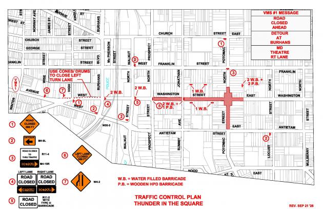 Thunder in the Square to close downtown Hagerstown streets Sept. 25