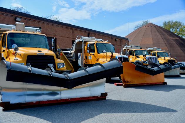 Maryland State Highway planning snow plow trains for interstates